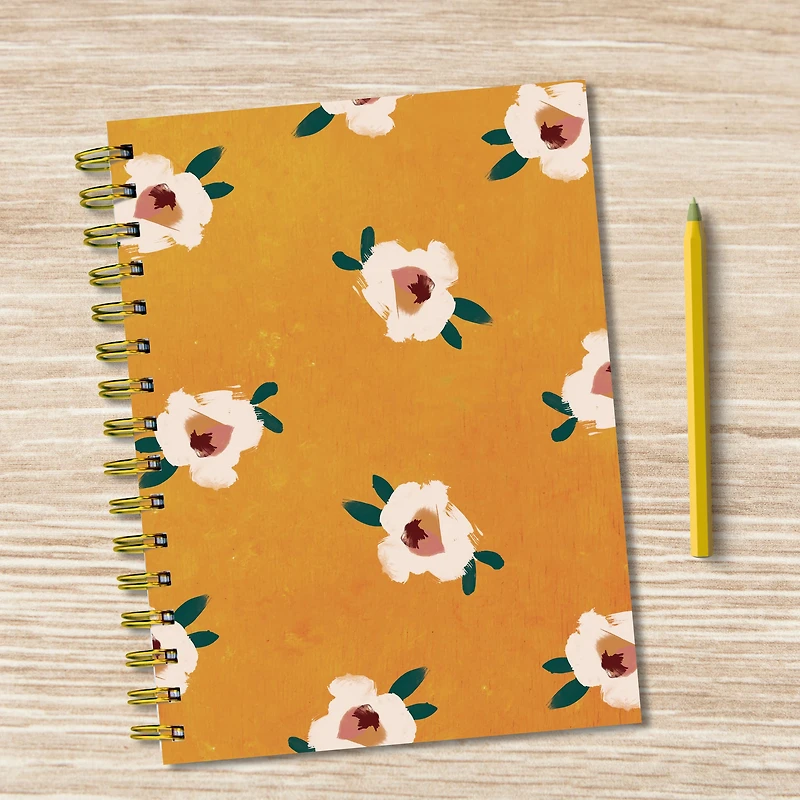 TF Publishing Sahara Floral Boho Spiral Lined Journal