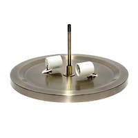 Lalia Home 13" Antique Brass Glam 2-Light Dome Flush Mount