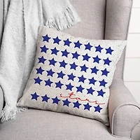Stars In Script Throw Pillow