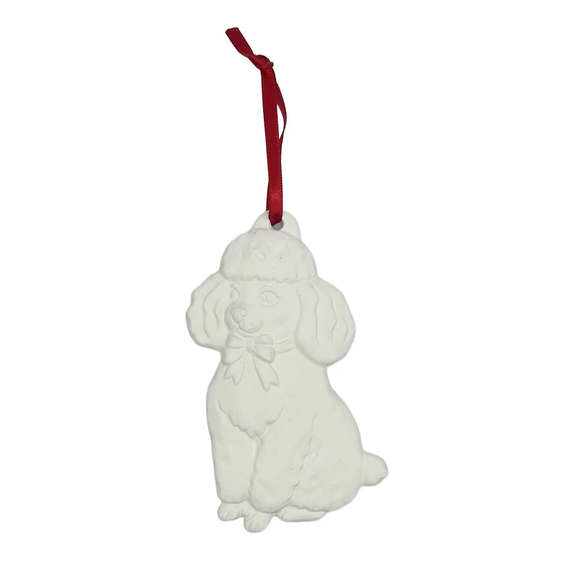 4.5" DIY Ceramic Poodle Ornament by Make Market®