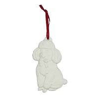 4.5" DIY Ceramic Poodle Ornament by Make Market®