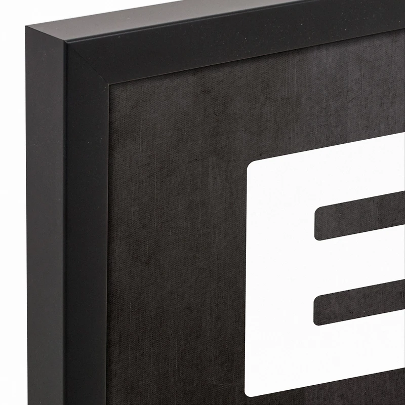 Easter Typography 16" x 20" Black Floating Framed Canvas