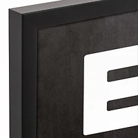 Easter Typography 16" x 20" Black Floating Framed Canvas