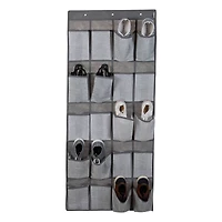 Simplify Heather Gray 20-Pocket Shoe Organizer