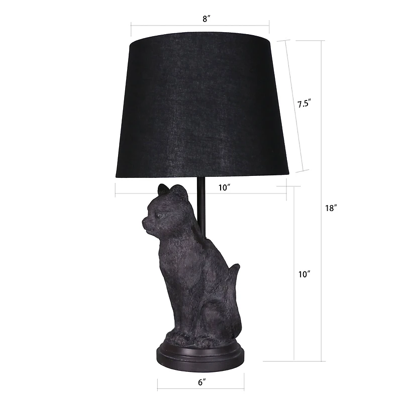 18" Black Cat Tabletop Lamp buy Ashland®