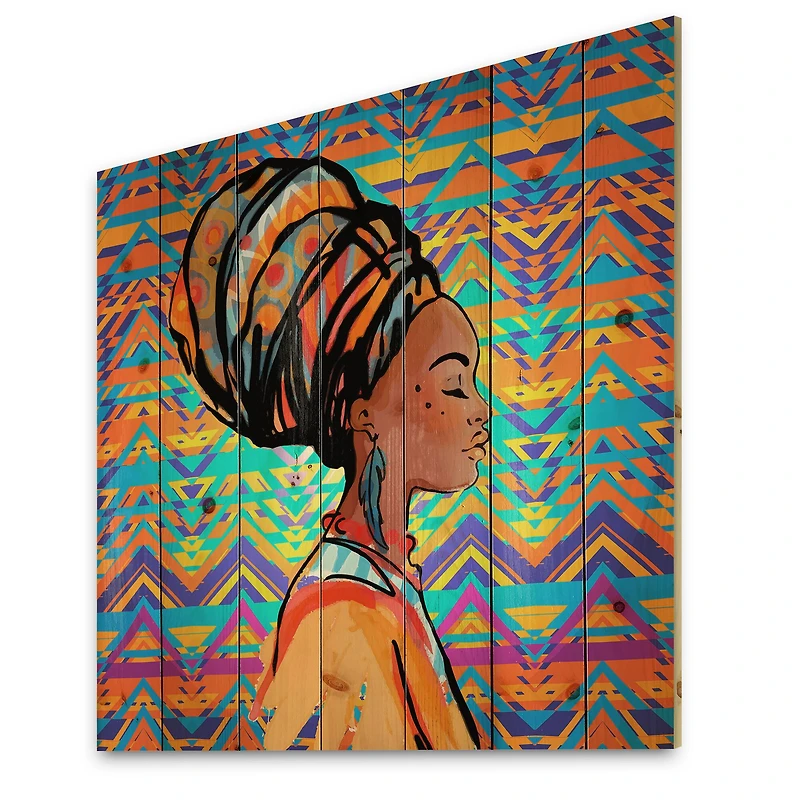 Designart - African American Woman with Turban IV
