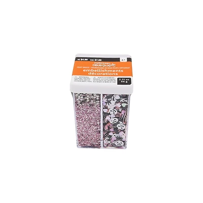 Pink Ghoul Glitter Confetti Embellishments by Creatology™
