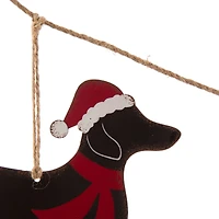 Glitzhome® 6ft. Metal Christmas Dog Garland Set