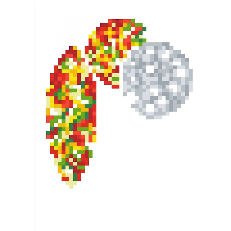 Diamond Dotz® Merry Christmas Baubles Trad Diamond Painting Greeting Card Kit