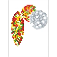 Diamond Dotz® Merry Christmas Baubles Trad Diamond Painting Greeting Card Kit