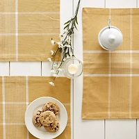 DII® Fiesta Curry Check Placemats, 6ct.