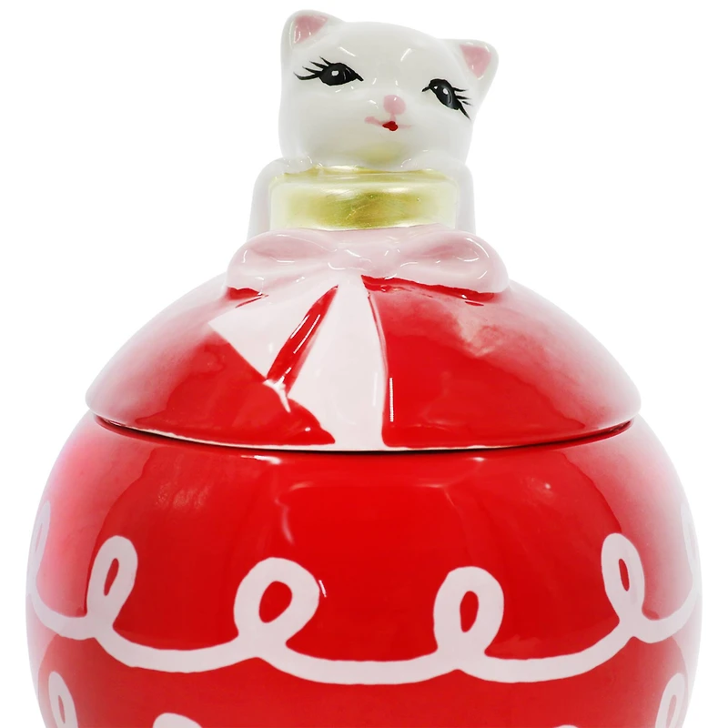 6.25" Ornament Container with Cat Lid by Ashland®