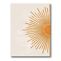 Designart - Orange Sun Print I