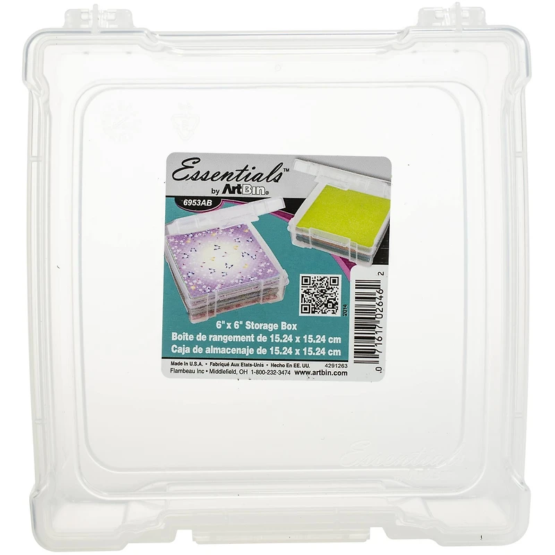 ArtBin® Essentials™ 6" x 6" Translucent Storage Box