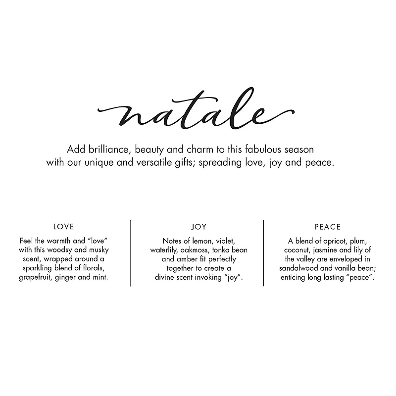 European Soaps Natale Square Jar Candle