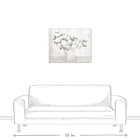 White Hydrangeas 30" x 24" Canvas Wall Art