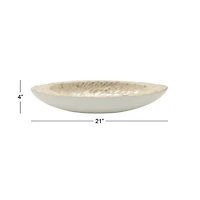 White Mother of Pearl Coastal Tray