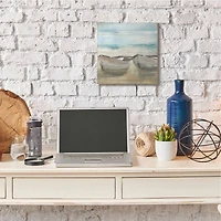 Stupell Industries Lake Boat Beach Landscape Canvas Wall Art