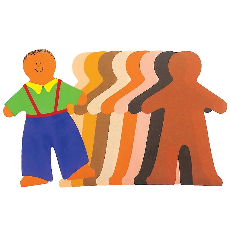 Roylco® 8" x 10" Multicultural Paper Doll Pad, 3 Pack Bundle