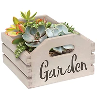 ArtSkills® 7" Medium Rustic Whitewash Crate, 4ct.