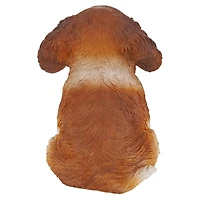 Design Toscano 6" & White Cavalier King Charles Puppy Partner Collectible Dog Statue