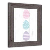 Tri Eggs 1 11" x 14" Western Gray Framed Print