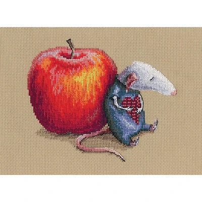 RTO Mouse in love Counted Cross Stitch Kit