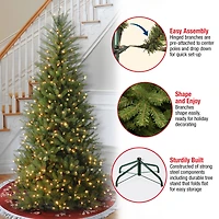 ft. Pre-Lit Dunhill® Fir Slim Artificial Christmas Tree