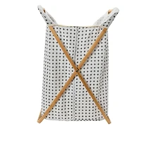 Household Essentials Krussh Bamboo X Frame Hamper (Cross)