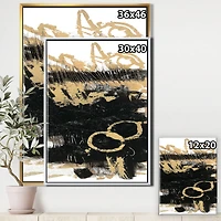 Designart - Gold and Black drift III