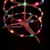 4ft Lighted Spiral Christmas Tree with Star Tree Topper  Multi Lights