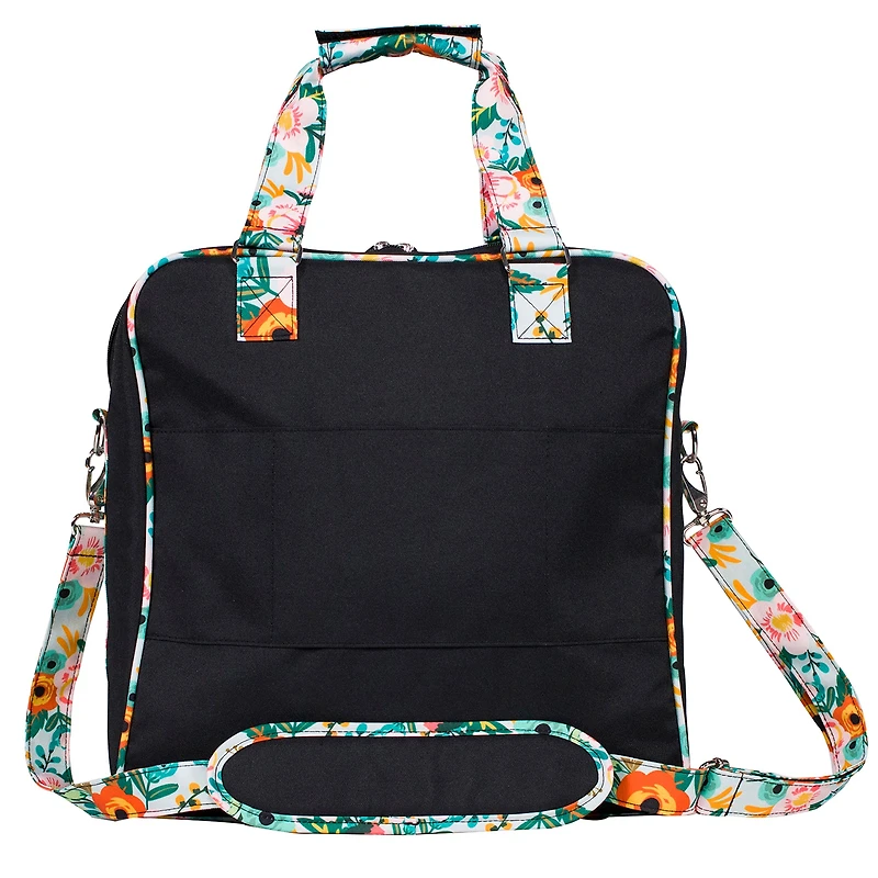 Everything Mary Black & Floral Deluxe Scrapbook Carrying Case