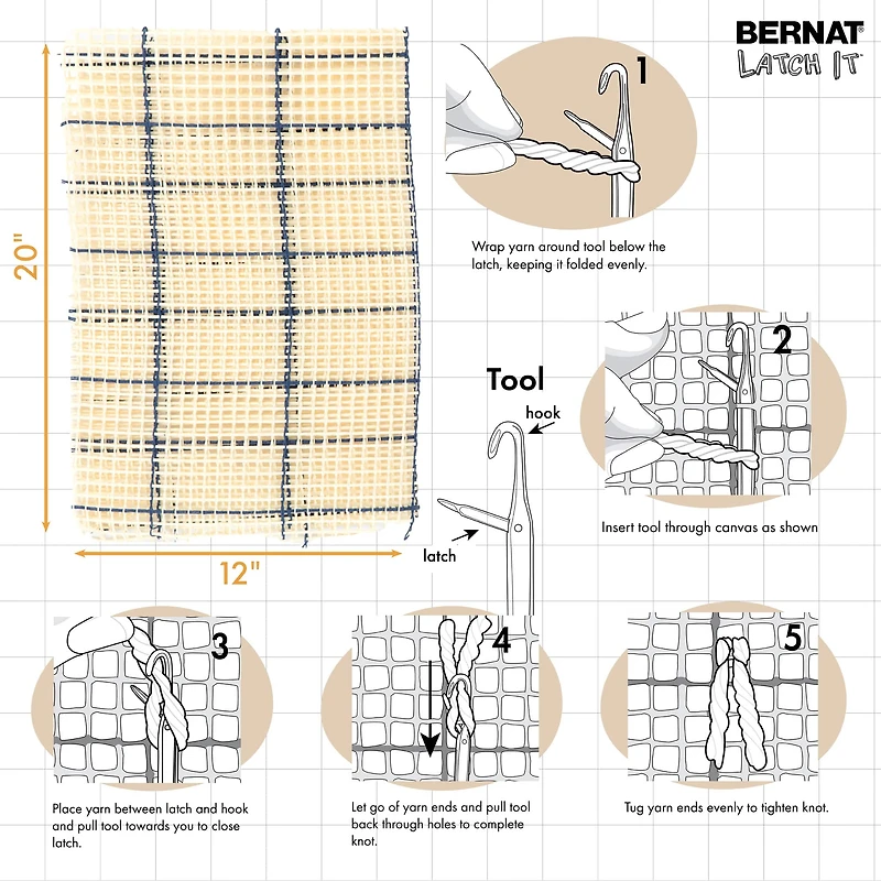 Bernat® Latch It™ Harmonic Boho Yarn Kit