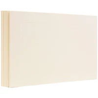JAM Paper 5" x 6" Ivory Panel Blank Flat Note Cards