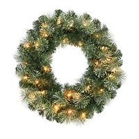 24" Pre-Lit Celebration Pine Wreath by Ashland®