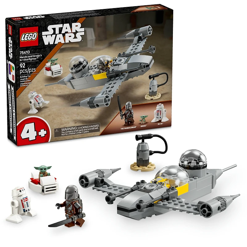 LEGO® Star Wars™ Mando and Grogu’s N-1 Starfighter™ Building Toy 75410
