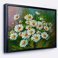 Designart - Heavily Textured Daisies Art