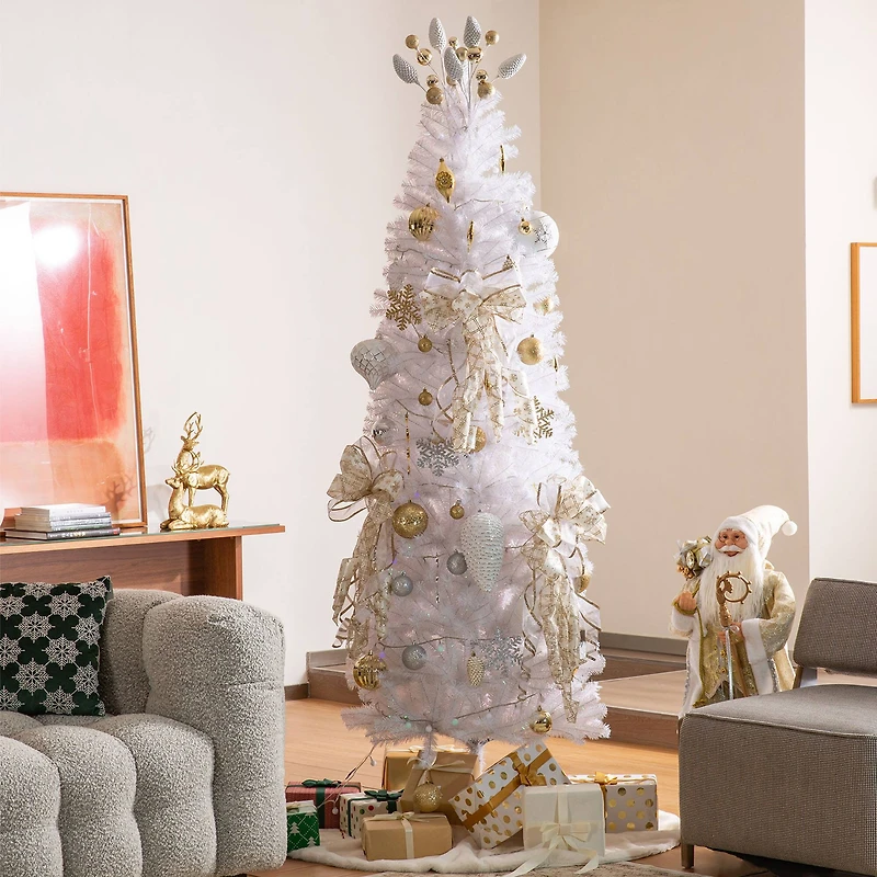 Glitzhome® 32" Elegant Snowflake Ribbon Christmas Bows, 9ct.