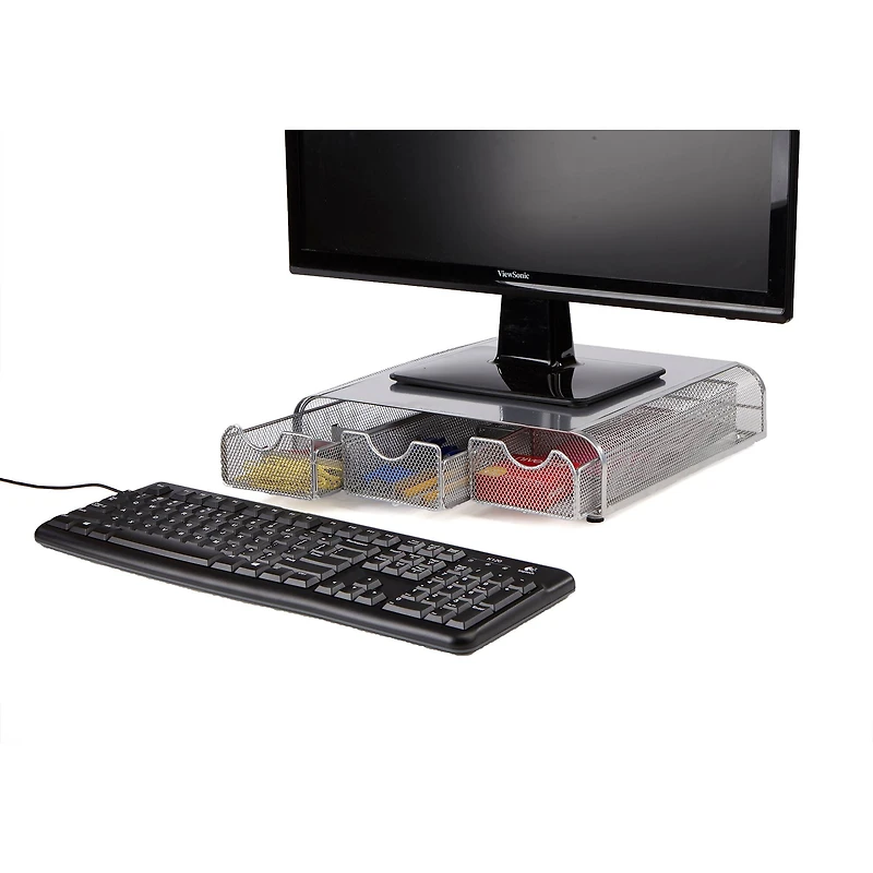Mind Reader Mesh Storage Monitor Stand