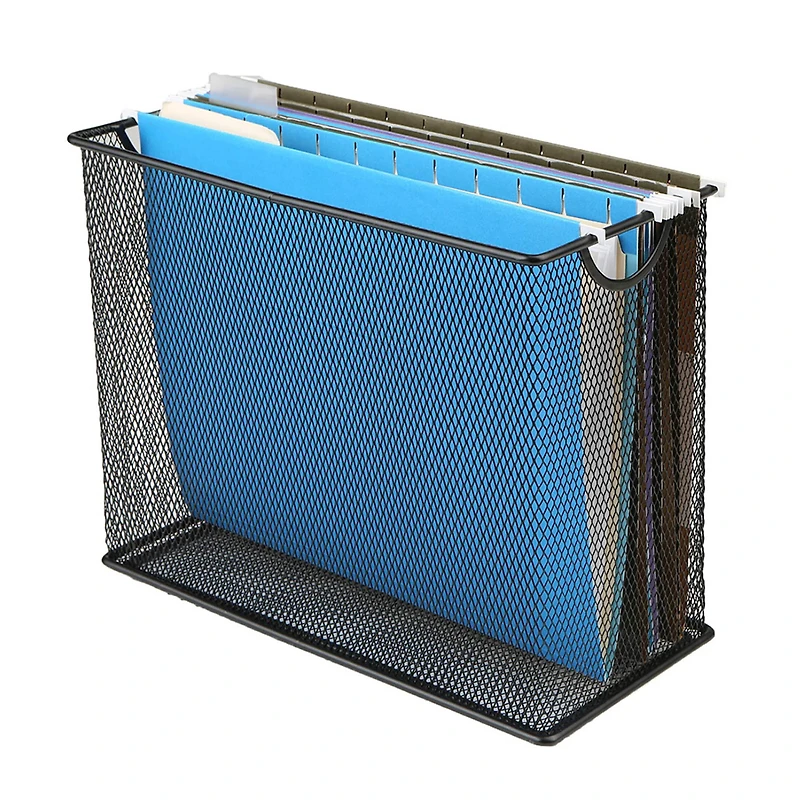 Mind Reader Metal Mesh File Organizer Storage Basket