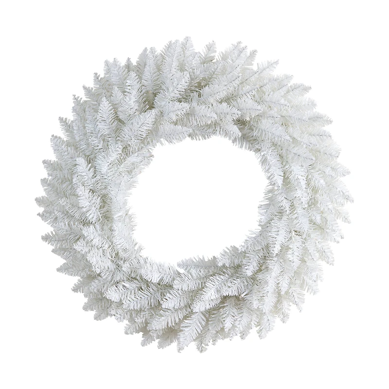 24" Pre-Lit Colorado Spruce Christmas Wreath