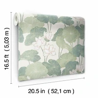 RoomMates Lily Pad Peel & Stick Wallpaper
