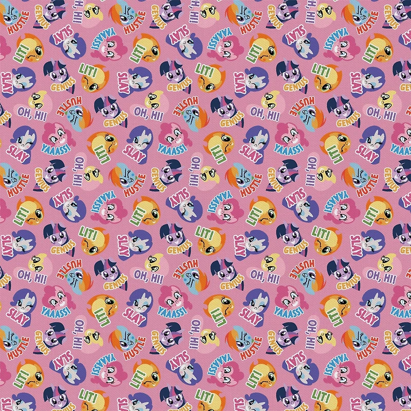 Camelot Fabrics My Little Pony Toss Cotton Precut Fabric Bundle