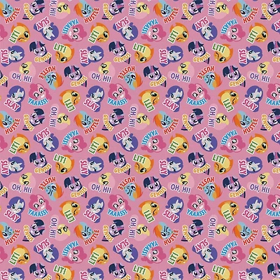 Camelot Fabrics My Little Pony Toss Cotton Precut Fabric Bundle