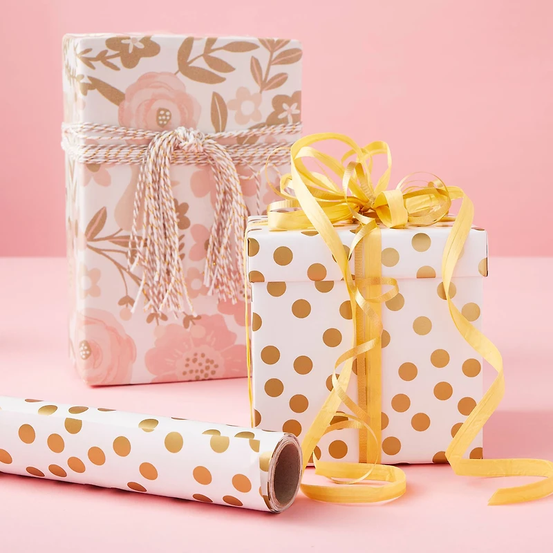 Gold Dots Wrapping Paper By Celebrate It™