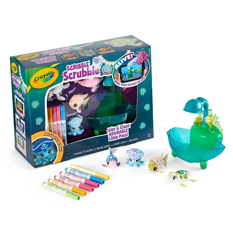 Crayola® Scribble Scrubbie Ocean Pets Glow Lagoon Playset
