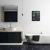 Stupell Industries Stupell Industries Laundry Schedule Chalkboard Bathroom Wall Art Canvas Wall Art