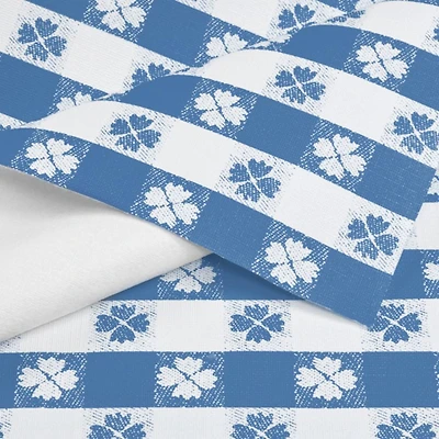 Blue Tavern Check Flannel Backed Vinyl