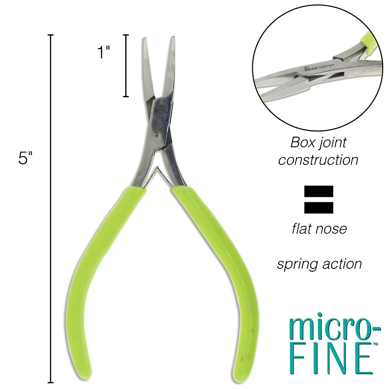 The Beadsmith® Micro-Fine™ Flat Nose Pliers