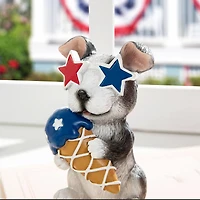 Glitzhome® Patriotic Americana Dog Table Décor Set